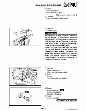 2004 Official factory service manual for Yamaha YFZ450S ATV Quad., Page 97