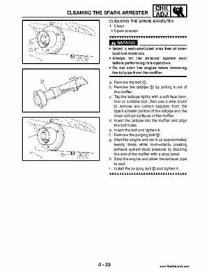 2004 Official factory service manual for Yamaha YFZ450S ATV Quad., Page 101
