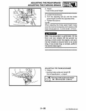2004 Official factory service manual for Yamaha YFZ450S ATV Quad., Page 103