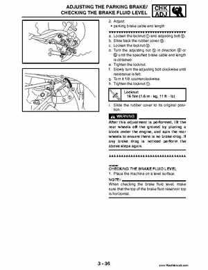 2004 Official factory service manual for Yamaha YFZ450S ATV Quad., Page 104