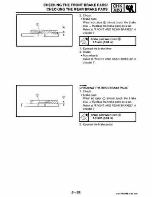 2004 Official factory service manual for Yamaha YFZ450S ATV Quad., Page 106