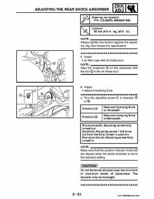 2004 Official factory service manual for Yamaha YFZ450S ATV Quad., Page 119