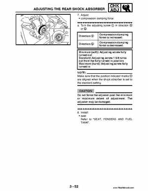 2004 Official factory service manual for Yamaha YFZ450S ATV Quad., Page 120
