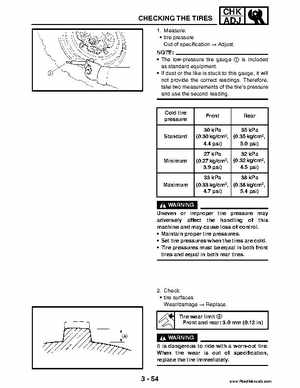 2004 Official factory service manual for Yamaha YFZ450S ATV Quad., Page 122