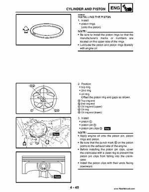 2004 Official factory service manual for Yamaha YFZ450S ATV Quad., Page 175
