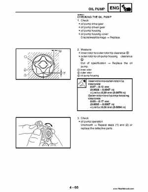 2004 Official factory service manual for Yamaha YFZ450S ATV Quad., Page 195