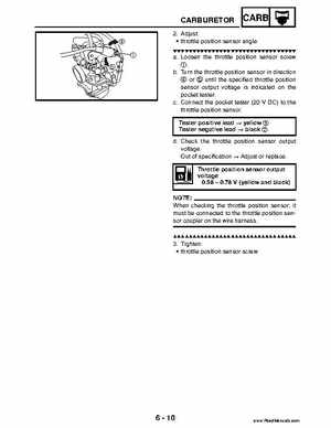 2004 Official factory service manual for Yamaha YFZ450S ATV Quad., Page 232