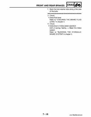 2004 Official factory service manual for Yamaha YFZ450S ATV Quad., Page 250