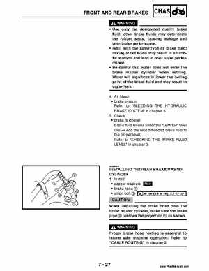 2004 Official factory service manual for Yamaha YFZ450S ATV Quad., Page 259