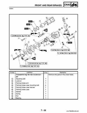 2004 Official factory service manual for Yamaha YFZ450S ATV Quad., Page 264