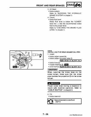 2004 Official factory service manual for Yamaha YFZ450S ATV Quad., Page 271