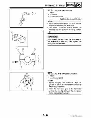 2004 Official factory service manual for Yamaha YFZ450S ATV Quad., Page 276