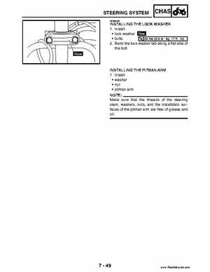 2004 Official factory service manual for Yamaha YFZ450S ATV Quad., Page 281