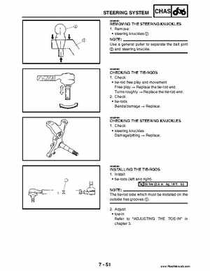 2004 Official factory service manual for Yamaha YFZ450S ATV Quad., Page 283