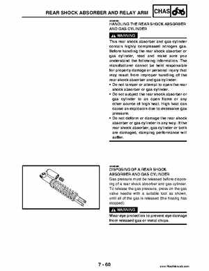 2004 Official factory service manual for Yamaha YFZ450S ATV Quad., Page 292