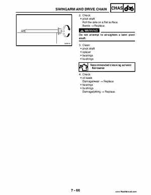 2004 Official factory service manual for Yamaha YFZ450S ATV Quad., Page 298