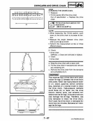 2004 Official factory service manual for Yamaha YFZ450S ATV Quad., Page 299