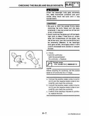 2004 Official factory service manual for Yamaha YFZ450S ATV Quad., Page 308