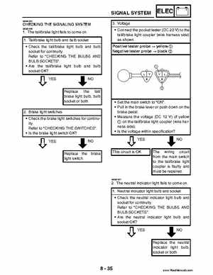 2004 Official factory service manual for Yamaha YFZ450S ATV Quad., Page 336