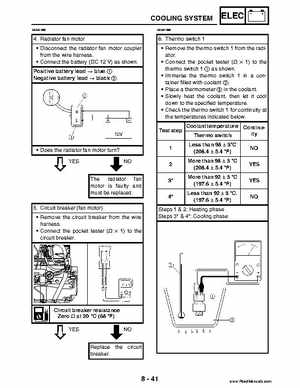 2004 Official factory service manual for Yamaha YFZ450S ATV Quad., Page 342