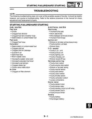 2004 Official factory service manual for Yamaha YFZ450S ATV Quad., Page 344