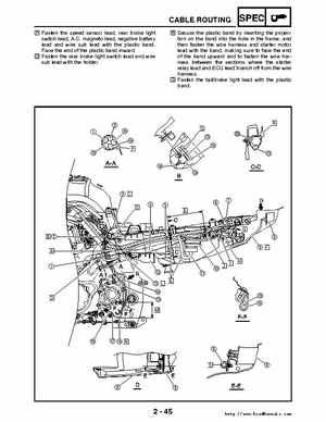 2006-2009 Yamaha YFM700RV Raptor 700RV factory service manual, Page 76