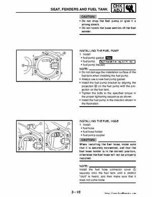 2006-2009 Yamaha YFM700RV Raptor 700RV factory service manual, Page 94