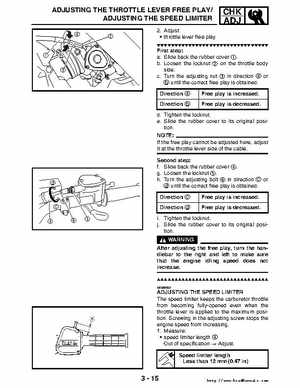 2006-2009 Yamaha YFM700RV Raptor 700RV factory service manual, Page 99