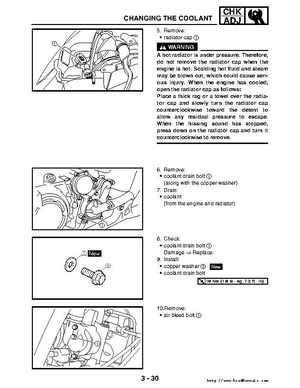 2006-2009 Yamaha YFM700RV Raptor 700RV factory service manual, Page 114