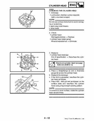 2006-2009 Yamaha YFM700RV Raptor 700RV factory service manual, Page 161