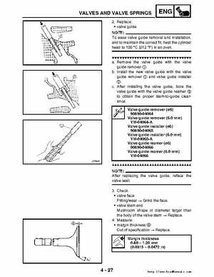 2006-2009 Yamaha YFM700RV Raptor 700RV factory service manual, Page 176