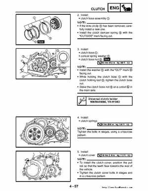 2006-2009 Yamaha YFM700RV Raptor 700RV factory service manual, Page 206