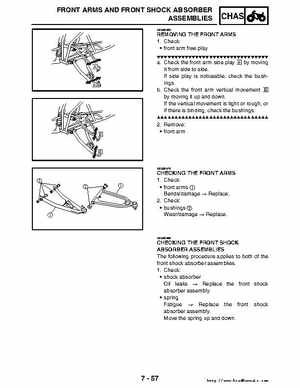 2006-2009 Yamaha YFM700RV Raptor 700RV factory service manual, Page 335