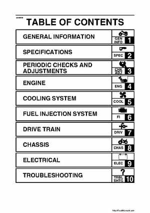2007-2008 Yamaha YFM700 Grizzly Factory Service Manual, Page 6