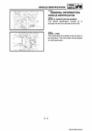 2007-2008 Yamaha YFM700 Grizzly Factory Service Manual, Page 19