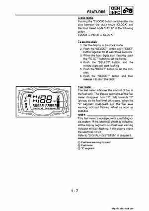 2007-2008 Yamaha YFM700 Grizzly Factory Service Manual, Page 25