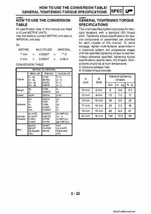2007-2008 Yamaha YFM700 Grizzly Factory Service Manual, Page 58