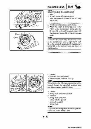 2007-2008 Yamaha YFM700 Grizzly Factory Service Manual, Page 170