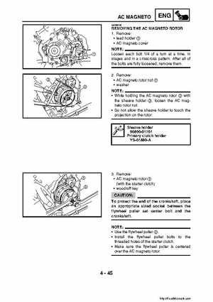 2007-2008 Yamaha YFM700 Grizzly Factory Service Manual, Page 203
