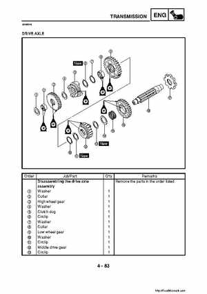2007-2008 Yamaha YFM700 Grizzly Factory Service Manual, Page 241