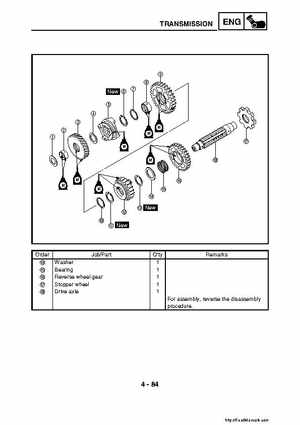 2007-2008 Yamaha YFM700 Grizzly Factory Service Manual, Page 242
