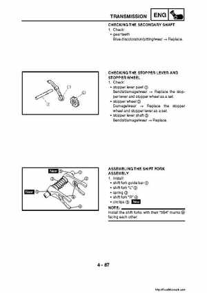 2007-2008 Yamaha YFM700 Grizzly Factory Service Manual, Page 245