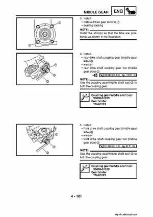 2007-2008 Yamaha YFM700 Grizzly Factory Service Manual, Page 259