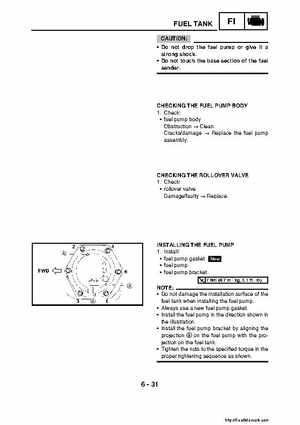 2007-2008 Yamaha YFM700 Grizzly Factory Service Manual, Page 303
