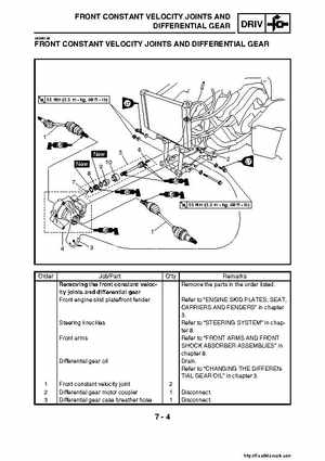 2007-2008 Yamaha YFM700 Grizzly Factory Service Manual, Page 316
