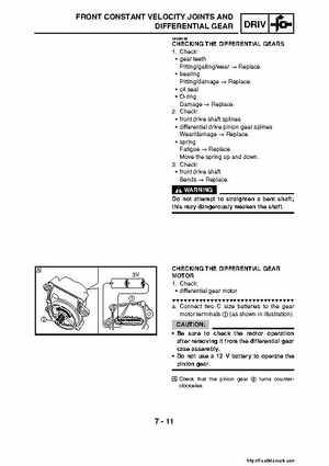 2007-2008 Yamaha YFM700 Grizzly Factory Service Manual, Page 323