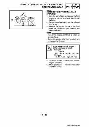 2007-2008 Yamaha YFM700 Grizzly Factory Service Manual, Page 328