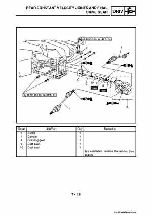 2007-2008 Yamaha YFM700 Grizzly Factory Service Manual, Page 330
