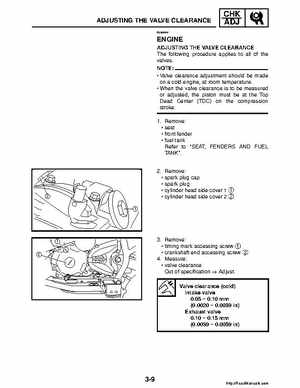 2008 Yamaha Raptor 250SE / 250SE2 Factory Service Manual, Page 69