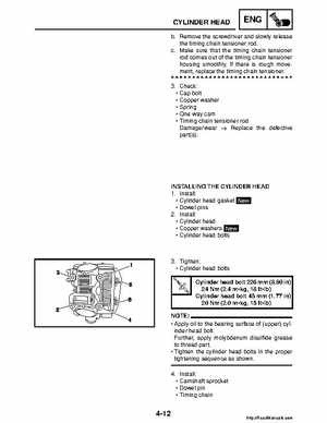 2008 Yamaha Raptor 250SE / 250SE2 Factory Service Manual, Page 127